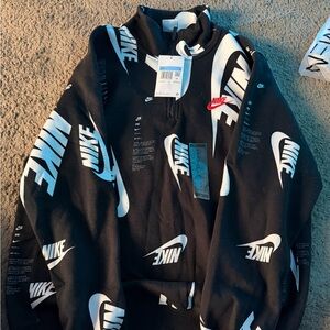 Nike Black and White Logo Pullover